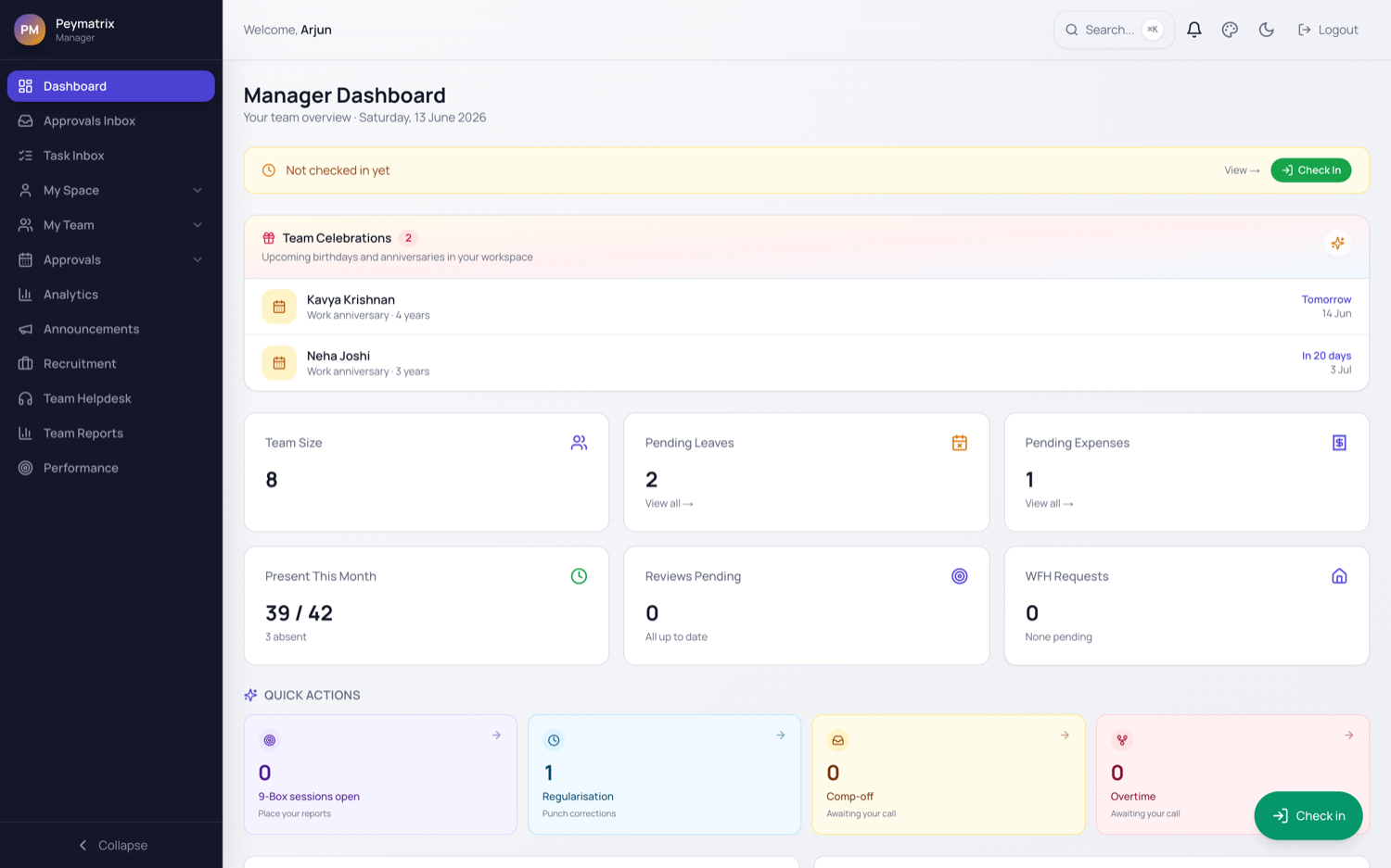 Peymatrix — Manager